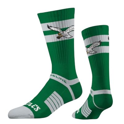 Philadelphia Eagles Adult Historic Business Knit Crew Step and Repeat Socks