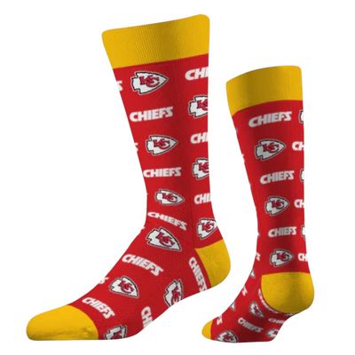 Kansas City Chiefs Adult Business Knit Crew Step and Repeat Socks Kansas City Chiefs Adult Business Knit Crew Step and Repeat Socks