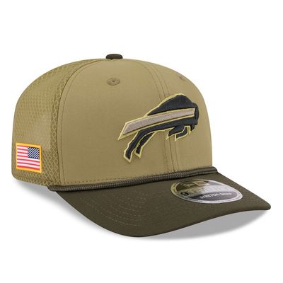 Buffalo Bills Men's Green New Era 2025 Salute to Service 9SEVENTY Adjustable Hat