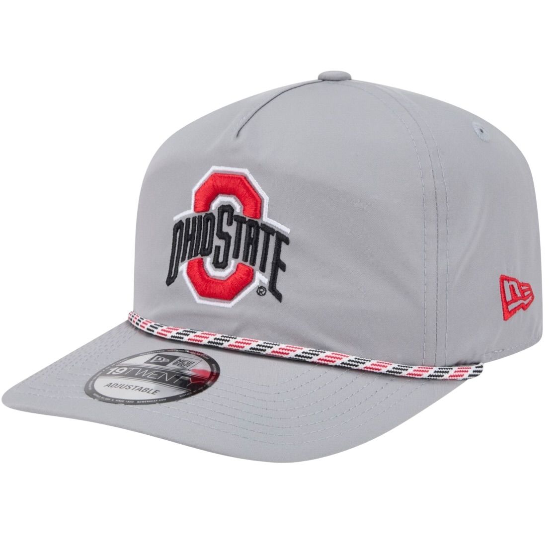 Ohio State Buckeyes Men's Gray New Era NCAA Featherweight 19Twenty Adjustable Hat