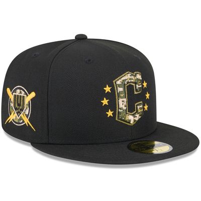 Cleveland Guardians Men's Black Armed Forces Day New Era 59FIFTY Fitted Hat Cleveland Guardians Men's Black Armed Forces Day New Era 59FIFTY Fitted Hat