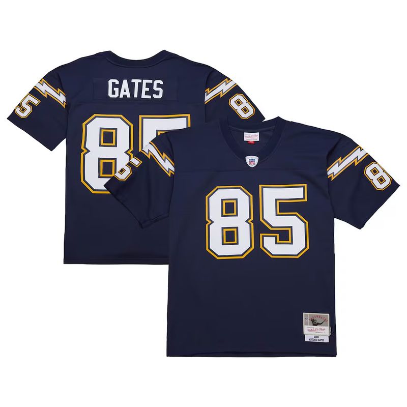 Los Angeles Chargers Antonio Gates 2006 Navy Blue Mitchell & Ness Legacy Jersey Los Angeles Chargers Antonio Gates 2006 Navy Blue Mitchell & Ness Legacy Jersey