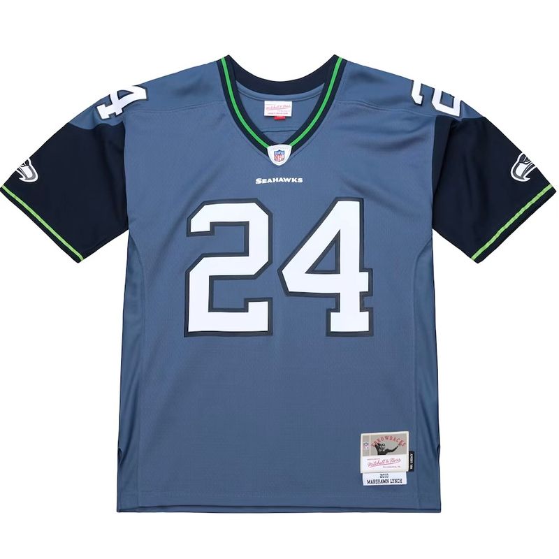 Seattle Seahawks Marshawn Lynch 2010 Blue Mitchell & Ness Men's Legacy Jersey