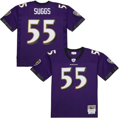 Baltimore Ravens Terrell Suggs 2003 Purple Mitchell & Ness Men's Legacy Jersey Baltimore Ravens Terrell Suggs 2003 Purple Mitchell & Ness Men's Legacy Jersey
