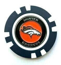 Denver Broncos Golf Ball Marker Poker Chip