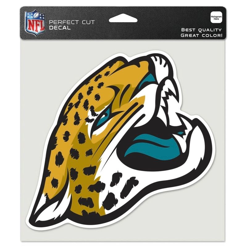 Jacksonville Jaguars 8" x 8" Perfect Cut Color Decal