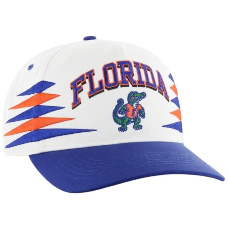 Florida Gators Men’s White Diamond Cut 47 Brand Snapback Hat