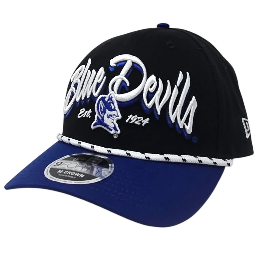 Duke Blue Devils Men's Blue Team Loyal New Era NCAA 9Forty M-Crown Adjustable Hat
