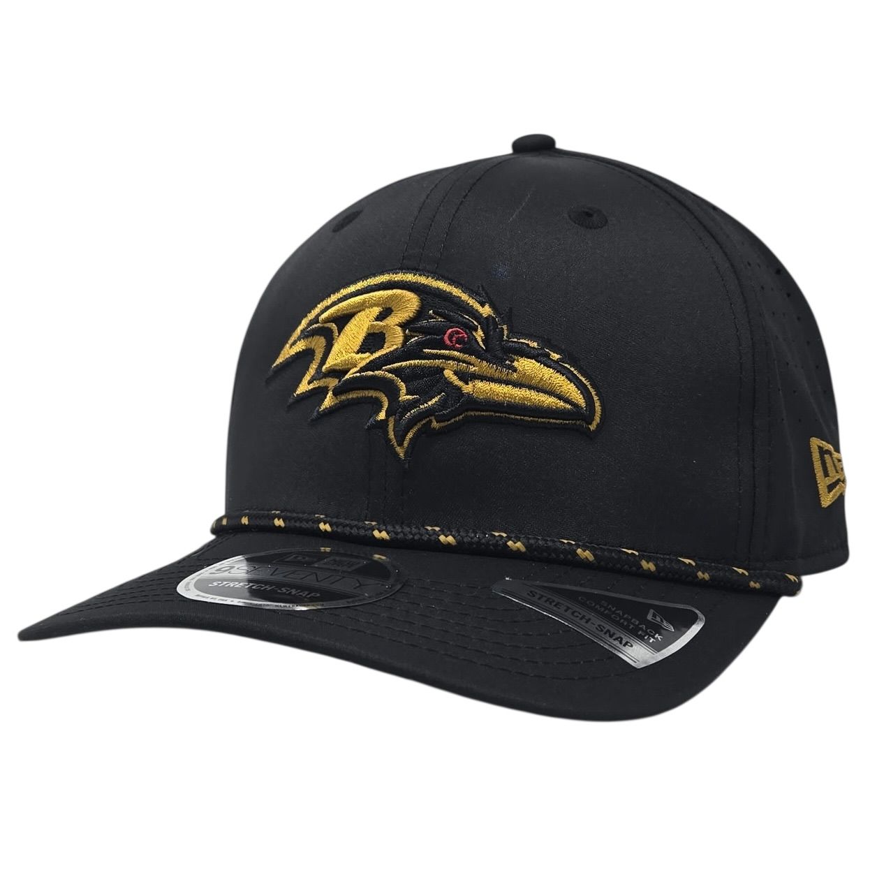 Baltimore Ravens Men's Black Sport New Era 9Seventy Stretch-Snap Hat Baltimore Ravens Men's Black Sport New Era 9Seventy Stretch-Snap Hat