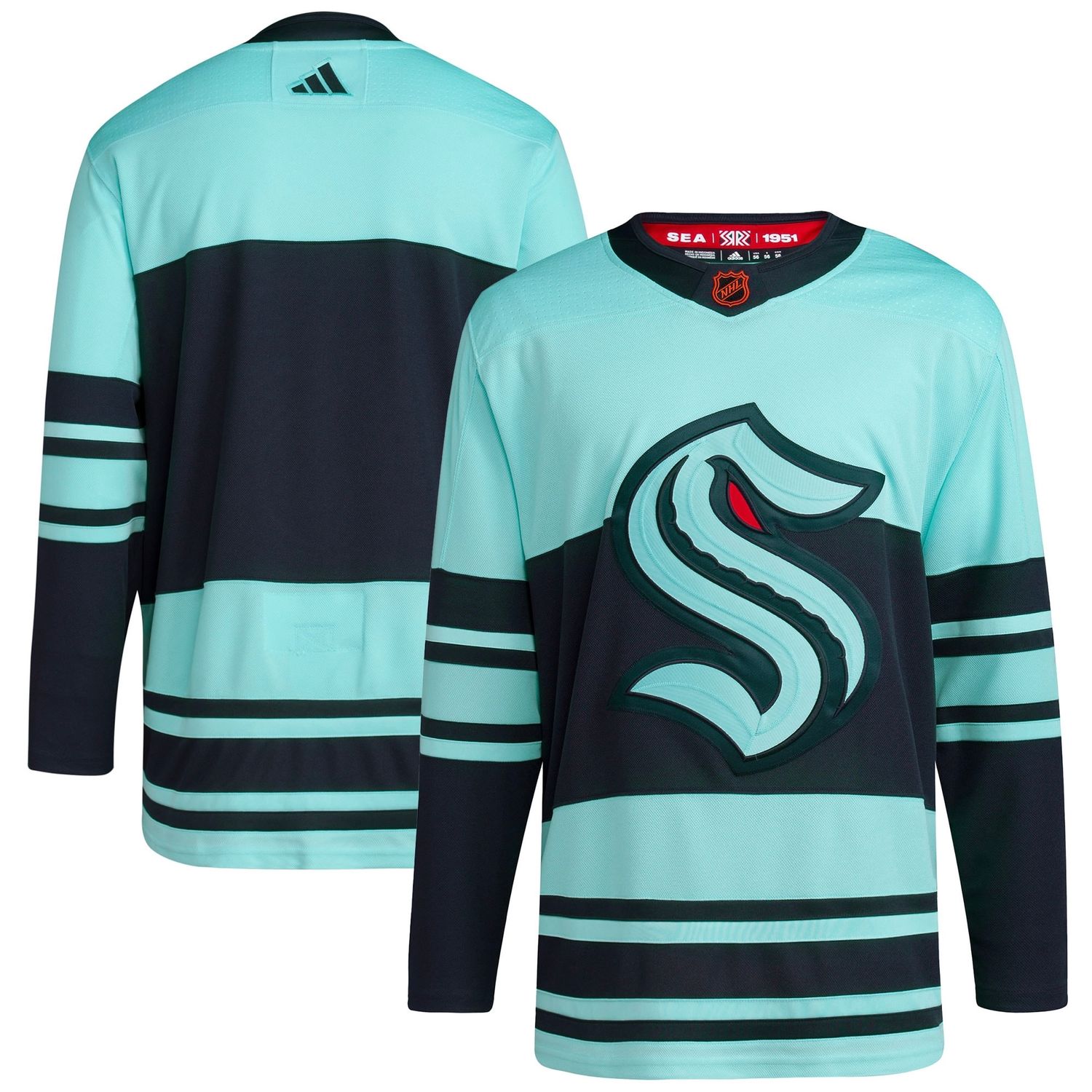 Seattle Kraken Men's Adidas Reverse Retro 2.0 Hockey Jersey
