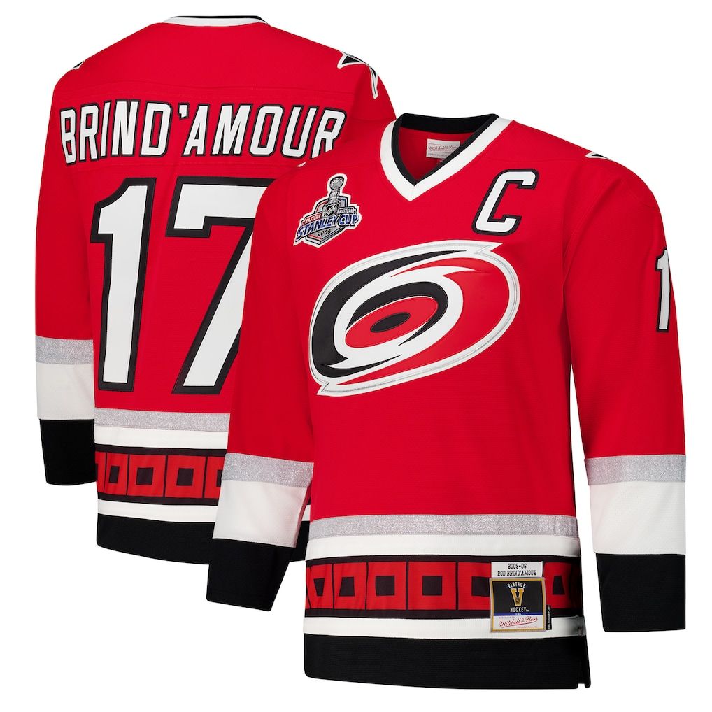 Carolina Hurricanes Rod Brind'Amour Men’s Red 2005-06  Men’s Mitchell & Ness Power Play Jersey