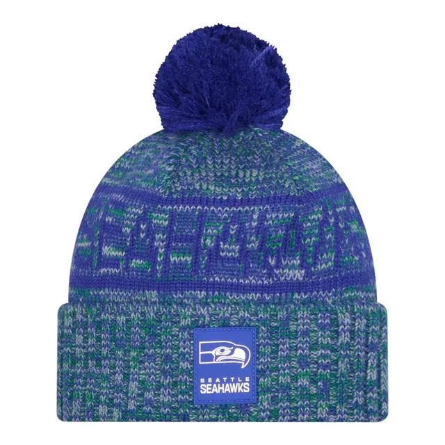 Seattle Seahawks Men’s New Era 2025 Sideline Cold Weather Cuffed Knit Pom Hat
