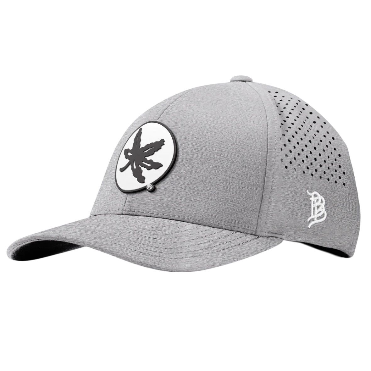 Ohio State Buckeyes Men’s Gray "OSU Buckeye Logo" Curved Performance Hat