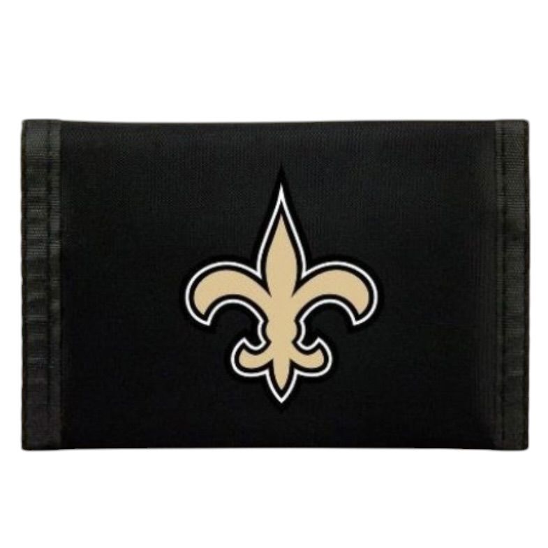 New Orleans Saints Nylon Tri-Fold Wallet