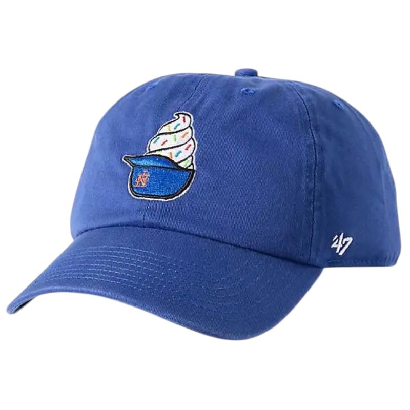 New York Mets Men’s Blue 47 Brand Clean Up Spring Training Ice Cream Cup Current Day Adjustable Hat
