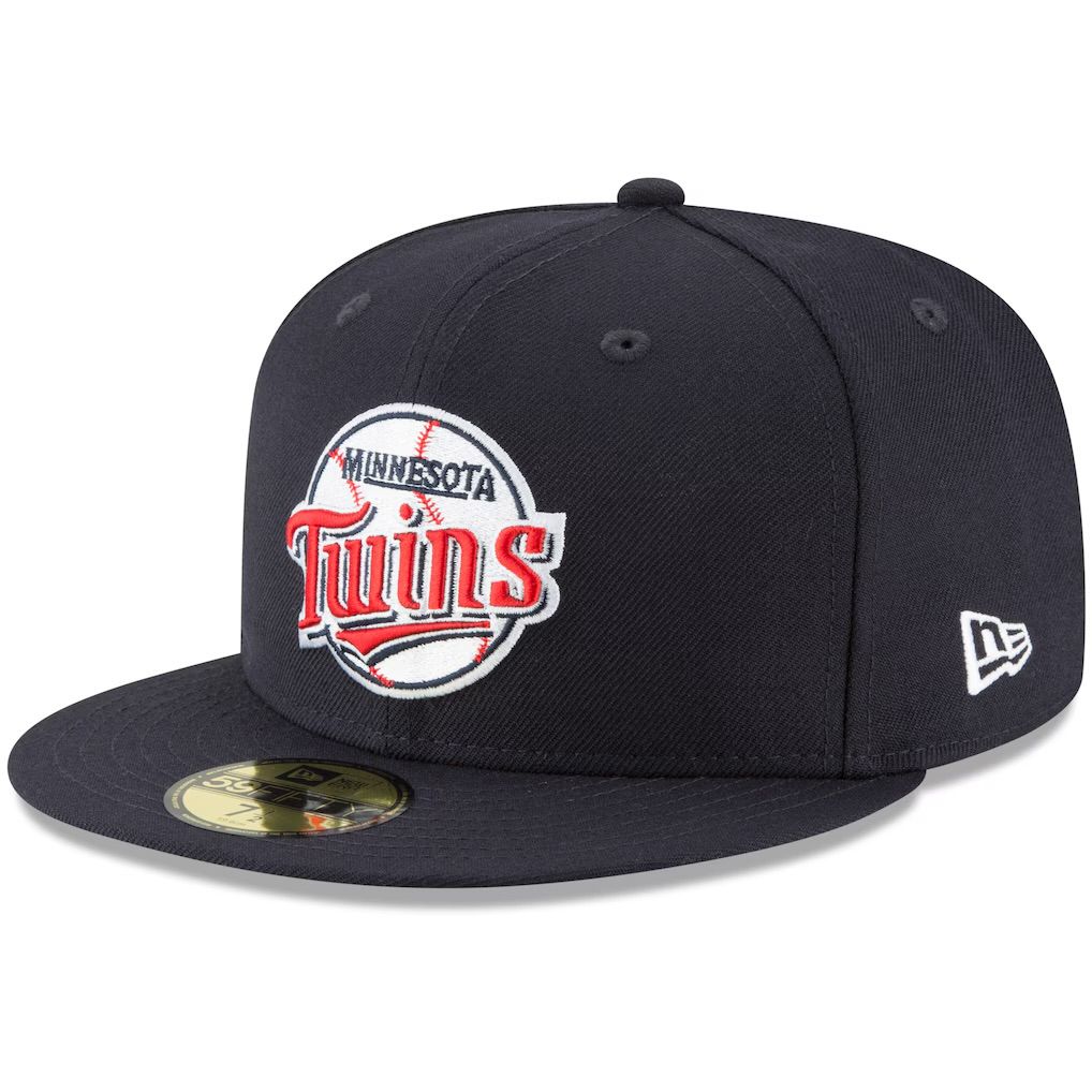 Minnesota Twins Men's Navy Cooperstown Collection Wool New Era 59Fifty Fitted Hat