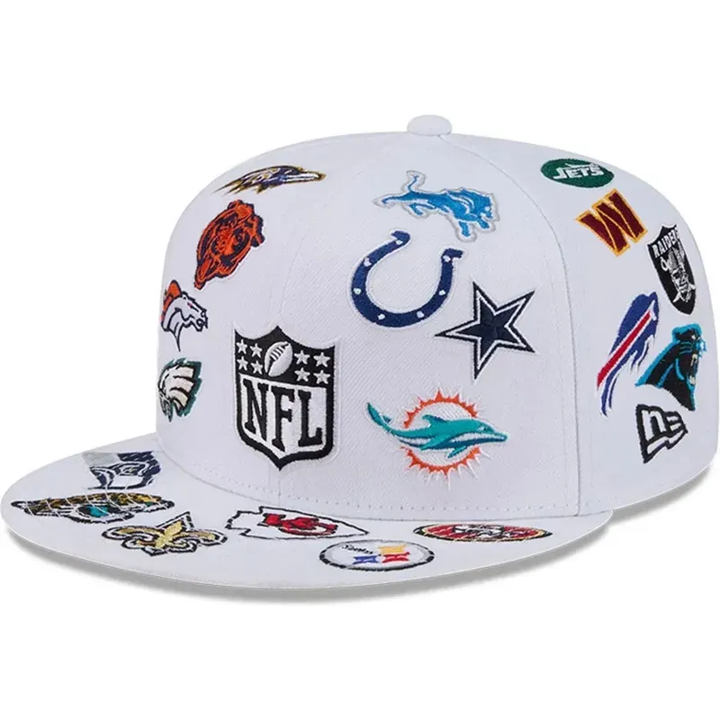NFL Men’s White New Era 59FIFTY All Over Fitted Cap