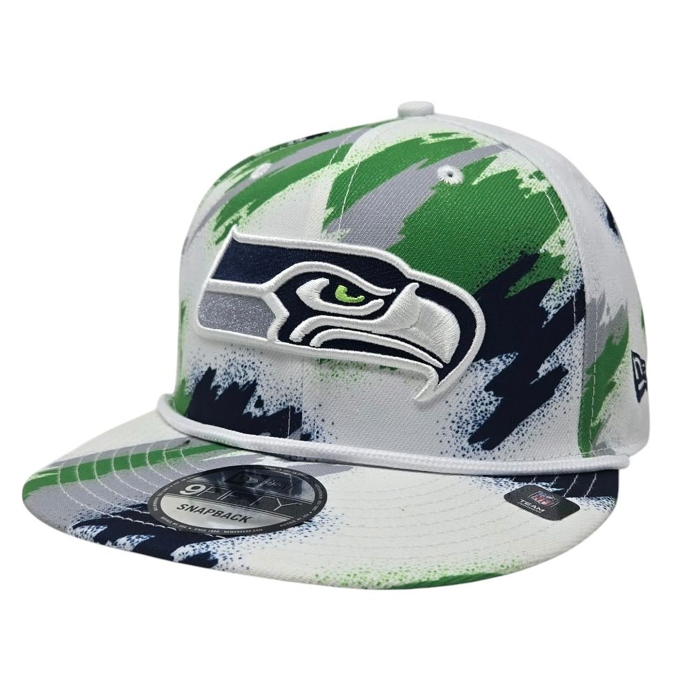 Seattle Seahawks Men’s Paint New Era 9Fifty Snapback Hat