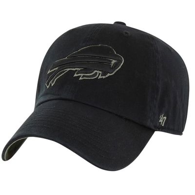 Buffalo Bills Men’s Black Ballpark 47 Brand Clean Up Adjustable Hat