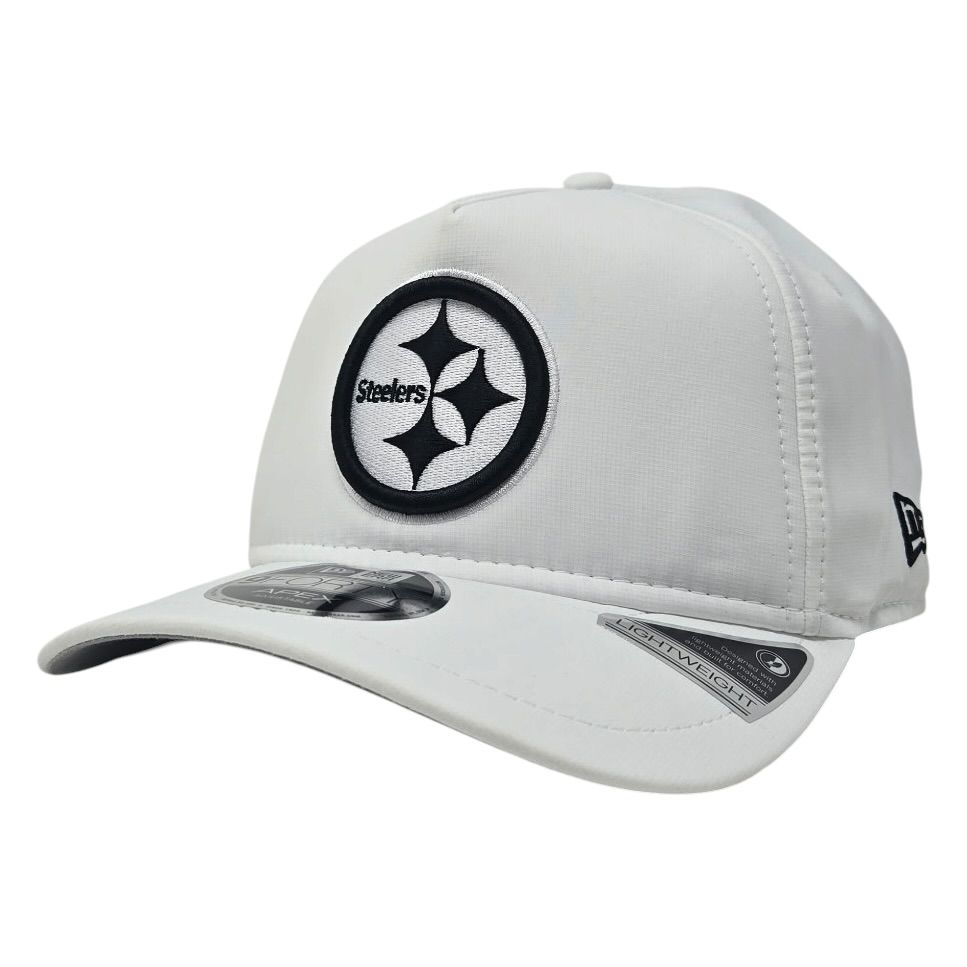 Pittsburgh Steelers Men’s White New Era Apex 9FORTY Adjustable Hat