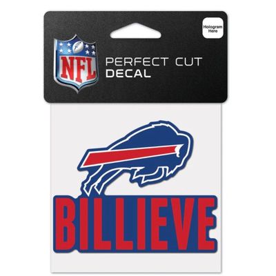 Buffalo Bills Billieve 4" x 4" Perfect Cut Color Decal