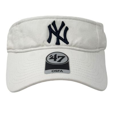 New York Yankees Men’s White 47 Brand Adjustable Visor