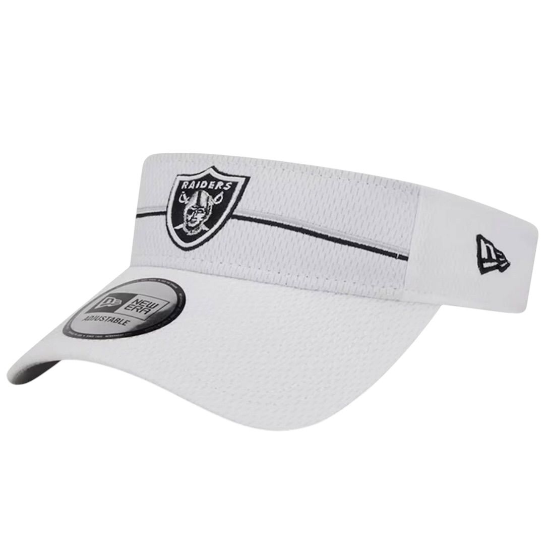 Las Vegas Raiders Men’s White New Era Adjustable Visor Las Vegas Raiders Men’s White New Era Adjustable Visor