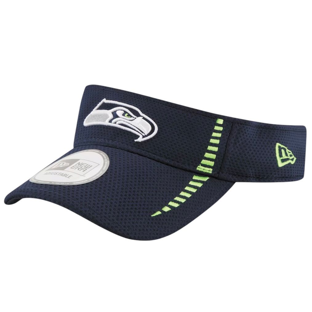 Seattle Seahawks Men’s Navy Speed New Era Sideline Adjustable Visor