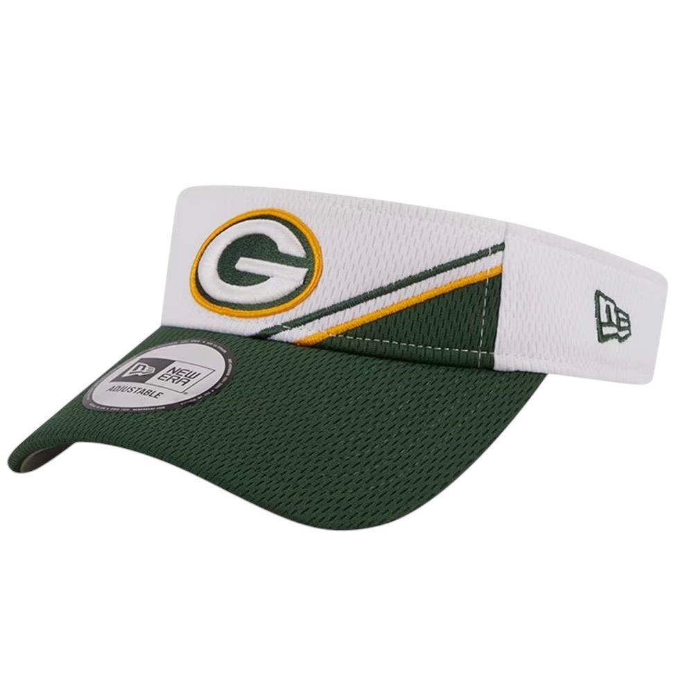 Green Bay Packers Men’s White New Era Adjustable Visor