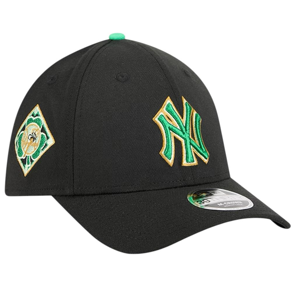 New York Yankees Men’s Black New Era 2026 St. Patrick's Day 39THIRTY Flex Fit Hat
