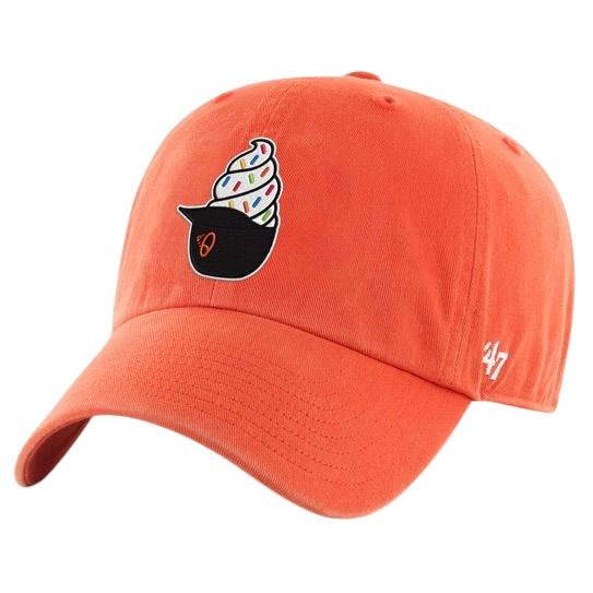 Baltimore Orioles Men’s Orange 47 Brand Clean Up Spring Training Ice Cream Cup Current Day Adjustable Hat