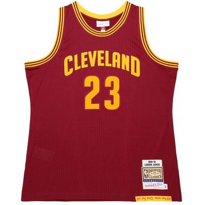 Cleveland Cavaliers LeBron James 2015-16 Men's Wine Mitchell & Ness Swingman Jersey Cleveland Cavaliers LeBron James 2015-16 Men's Wine Mitchell & Ness Swingman Jersey