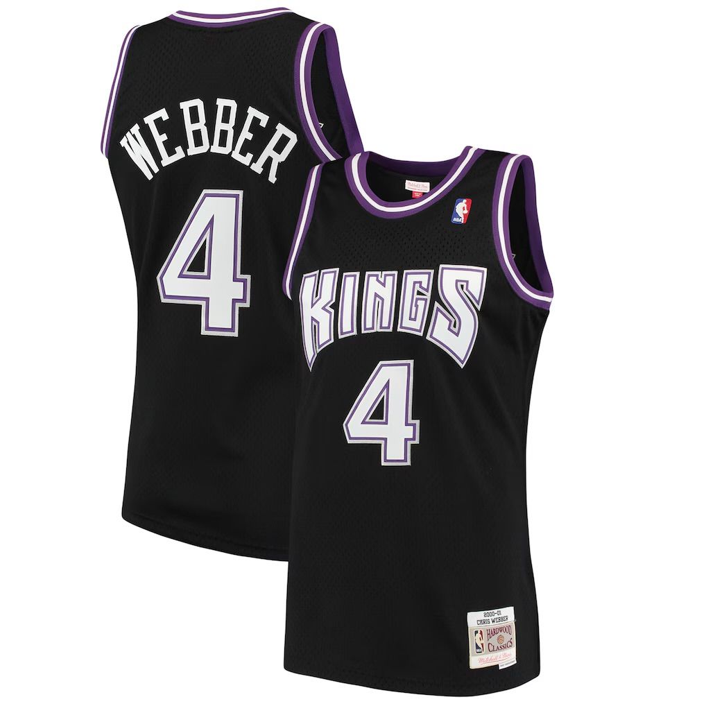 Sacramento Kings Chris Webber 2000-01 Men's Black Mitchell & Ness Swingman Jersey