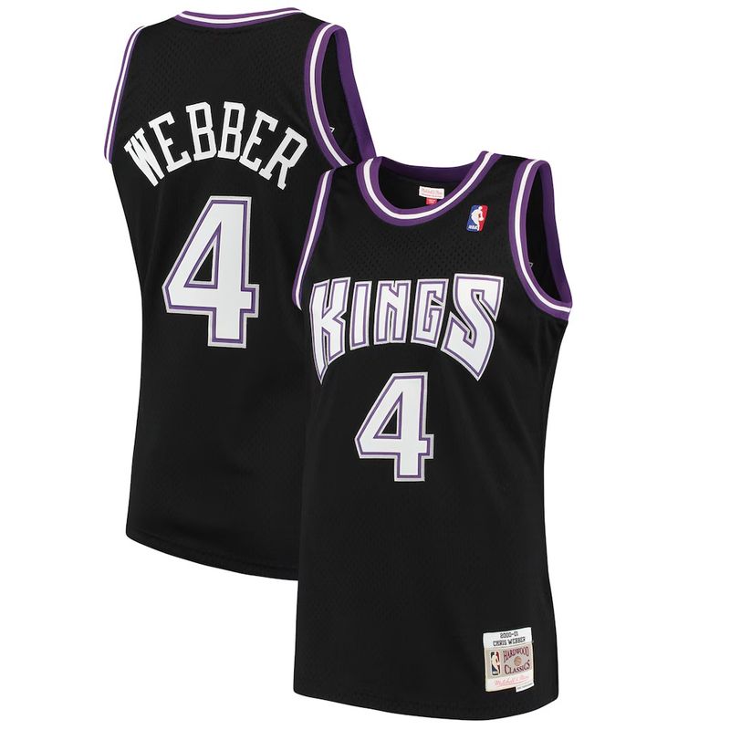 Sacramento Kings Chris Webber 2000-01 Men's Black Mitchell & Ness Swingman Jersey
