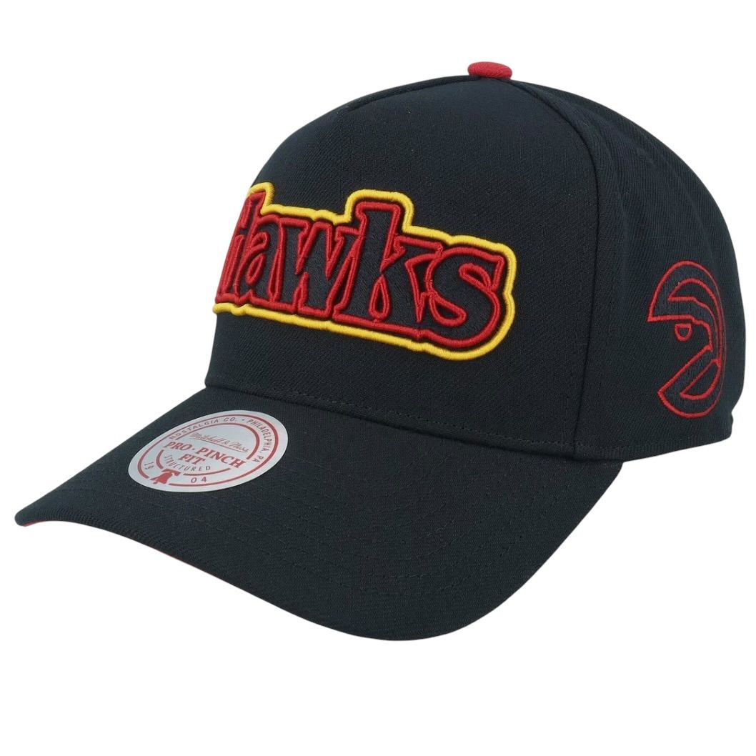 Atlanta Hawks Men’s Black NBA Class Act Mitchell & Ness Snapback Hat