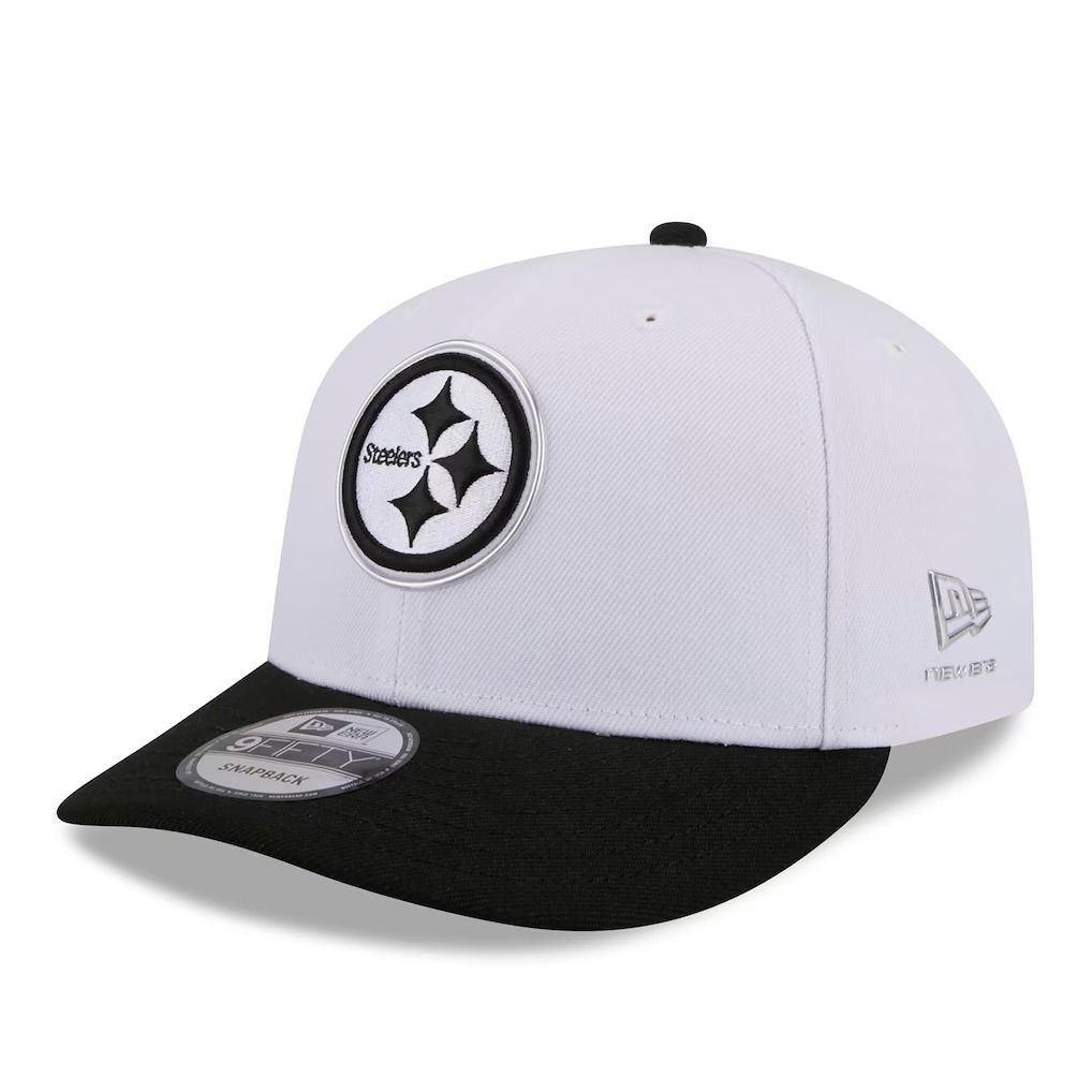 Pittsburgh Steelers Men’s White 2026 NFL Draft Pre-Curved New Era 9Fifty Snapback Hat