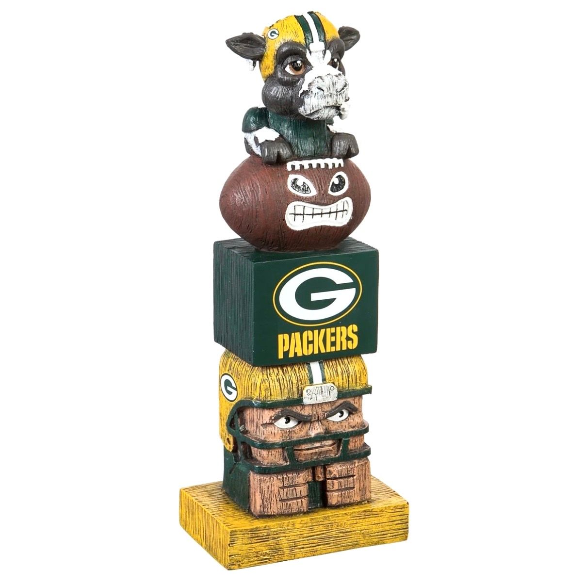 Green Bay Packers Tiki Totem Team Statue