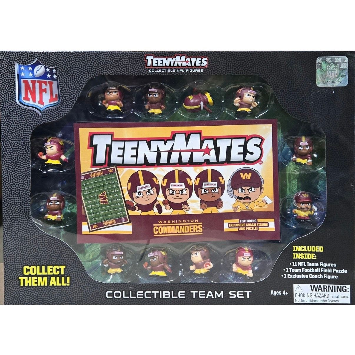Washington Commanders TeenyMates Team Figurine Set