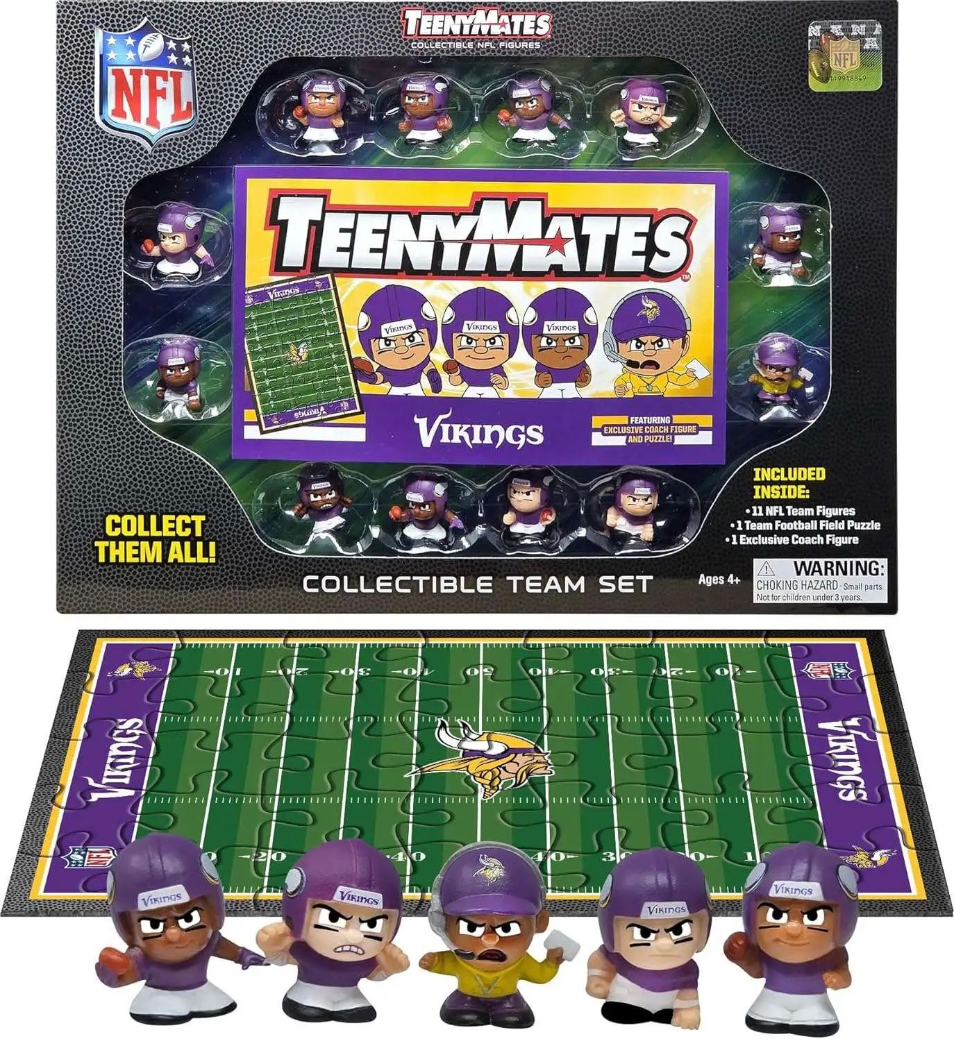 Minnesota Vikings TeenyMates Team Figurine Set