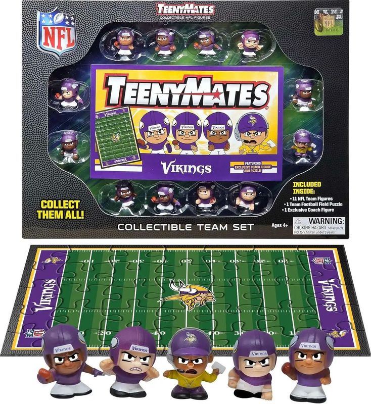 Minnesota Vikings TeenyMates Team Figurine Set