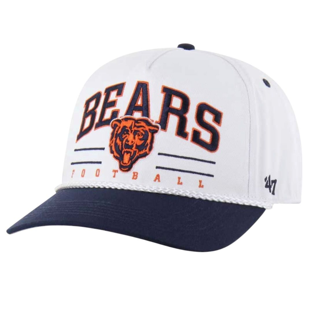 Chicago Bears Men’s White Roscoe 47 Hitch Snapback Hat