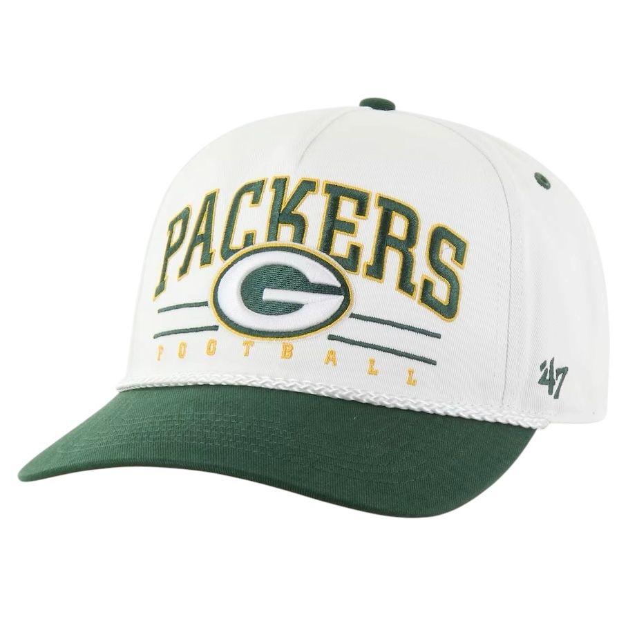 Green Bay Packers Men’s White Roscoe 47 Hitch Snapback Hat Green Bay Packers Men’s White Roscoe 47 Hitch Snapback Hat