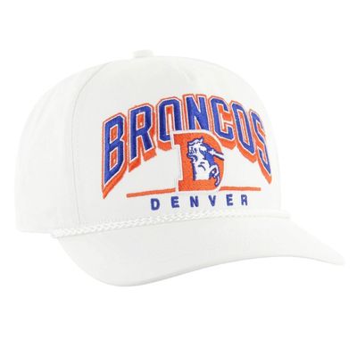Denver Broncos Men’s White Historic Roscoe 47 Hitch Snapback Hat Denver Broncos Men’s White Historic Roscoe 47 Hitch Snapback Hat