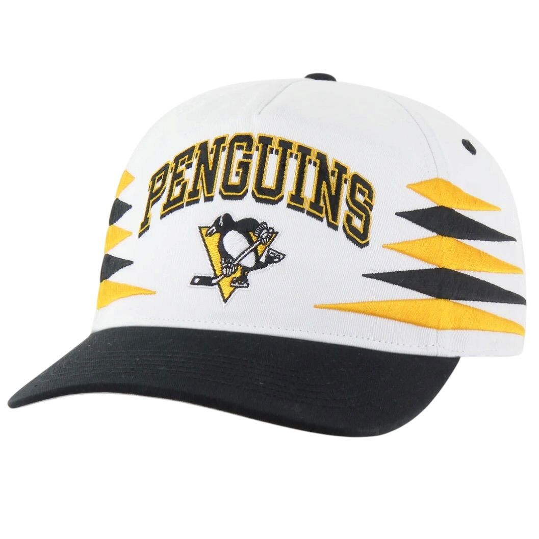Pittsburgh Penguins Men’s White Diamond Cut 47 Brand Snapback Hat
