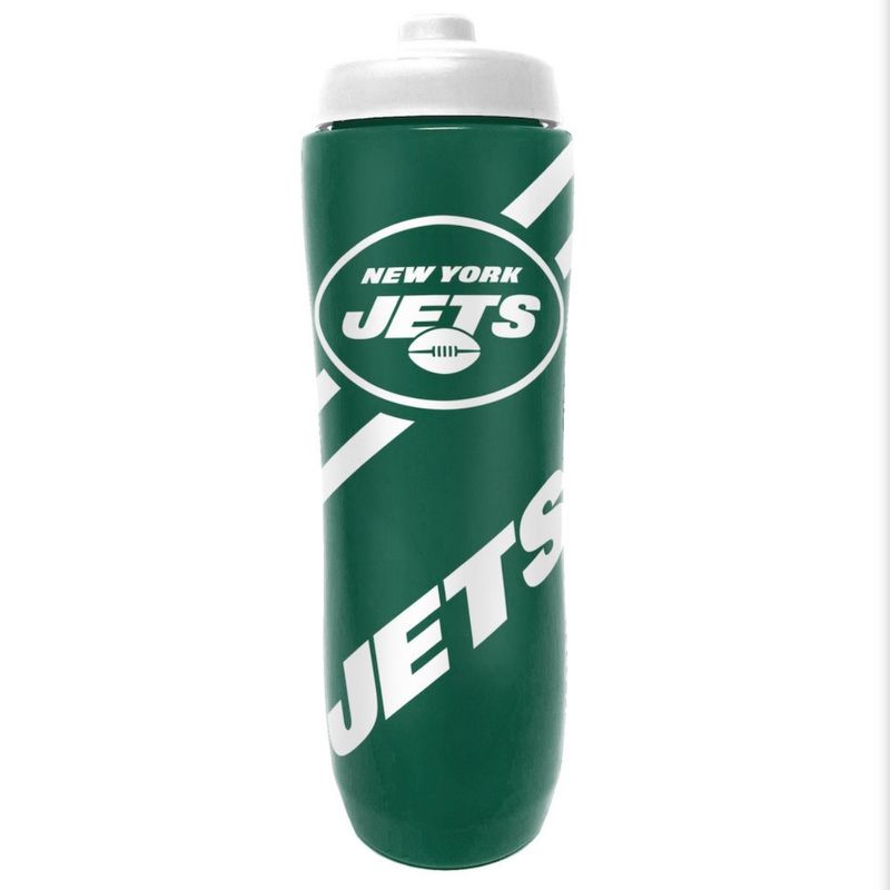 New York Jets 34oz Squeezy Water Bottle