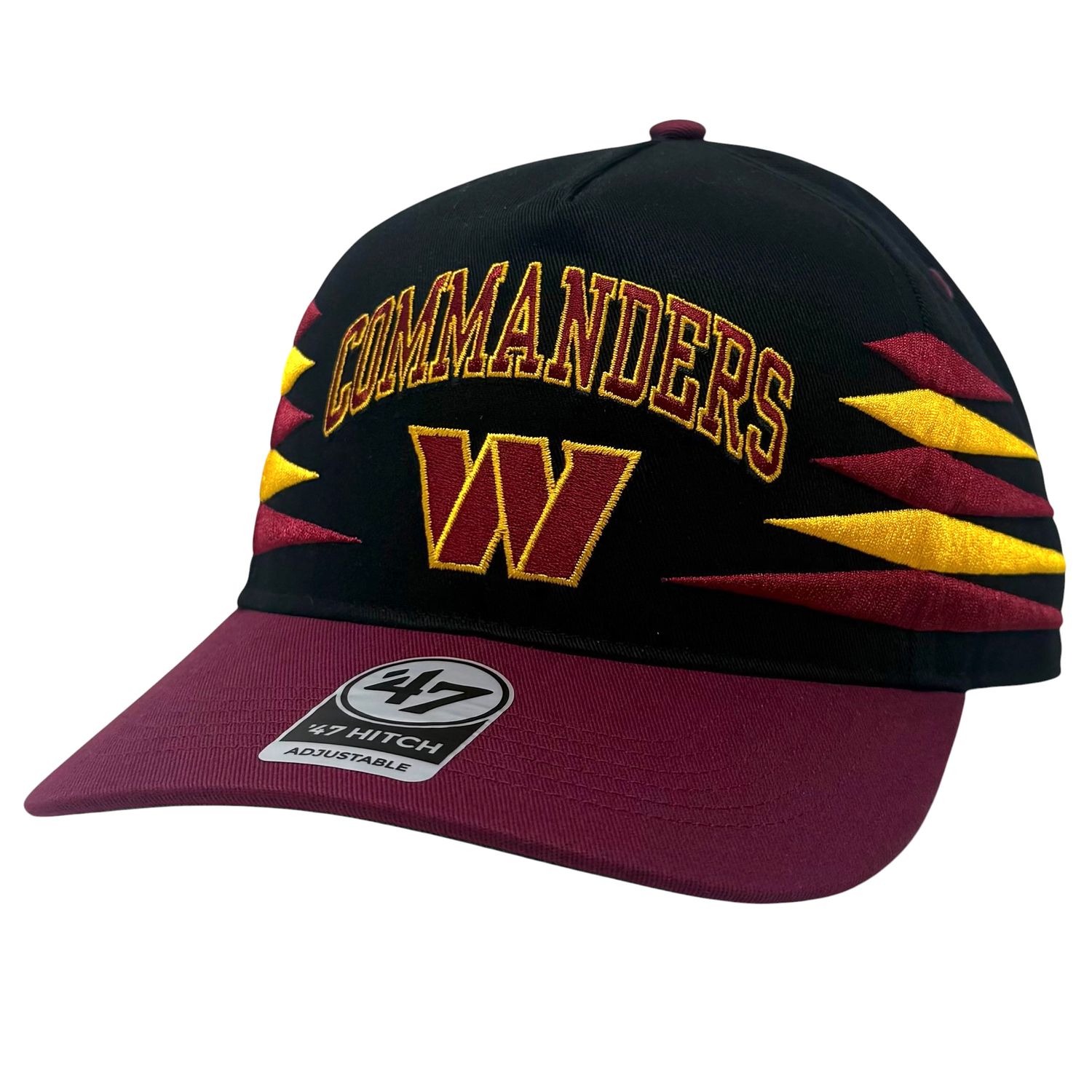 Washington Commanders Men’s Black Diamond Cut 47 Brand Snapback Hat