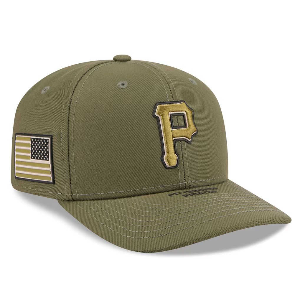 Pittsburgh Pirates Men's Olive 2026 Armed Forces Day 9SEVENTY Adjustable Hat Pittsburgh Pirates Men's Olive 2026 Armed Forces Day 9SEVENTY Adjustable Hat