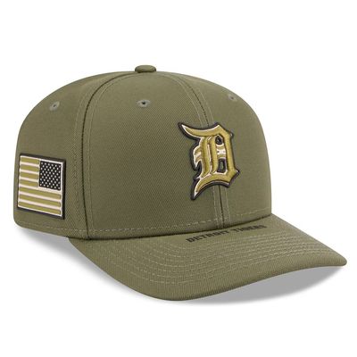 Detroit Tigers Men's Olive 2026 Armed Forces Day 9SEVENTY Adjustable Hat