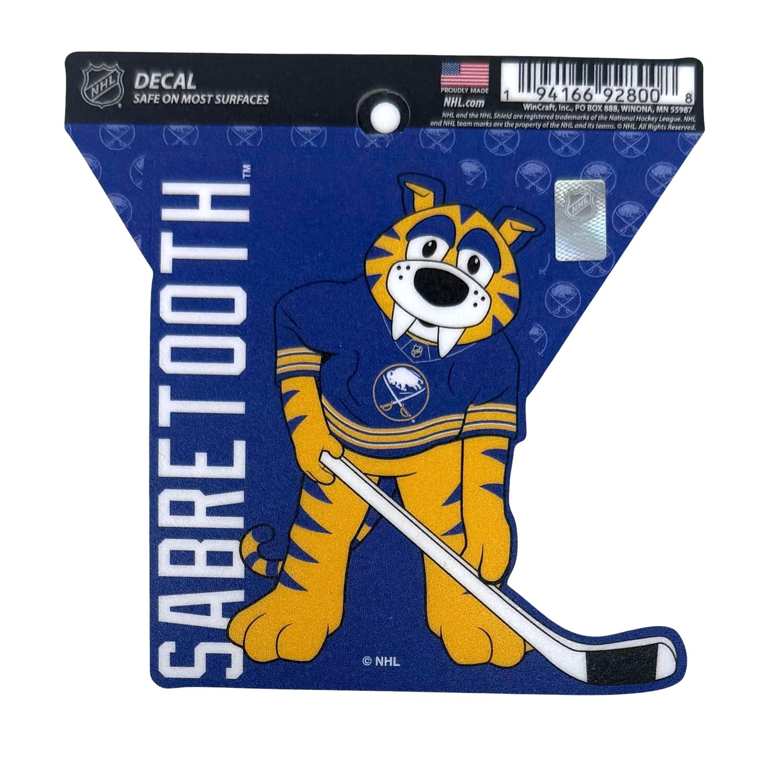 Buffalo Sabres Sabretooth 3" x 3" Decal