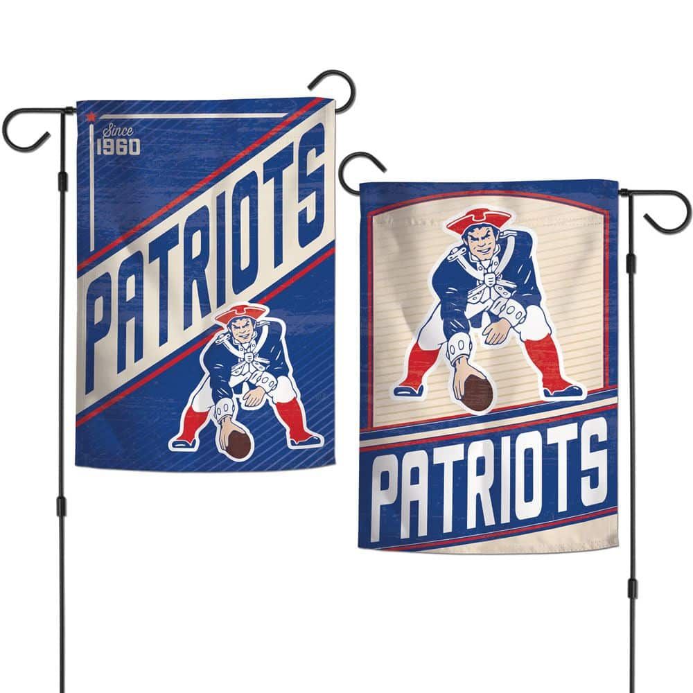 New England Patriots Historic 12.5" x 18" Premium 2-Sided Garden Flag